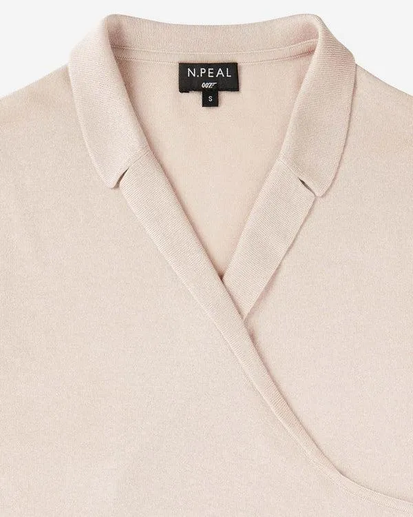 Women 007 Superfine Wrap TopIn Oyster Pink Oyster Pink NPeal Tops and Tshirts