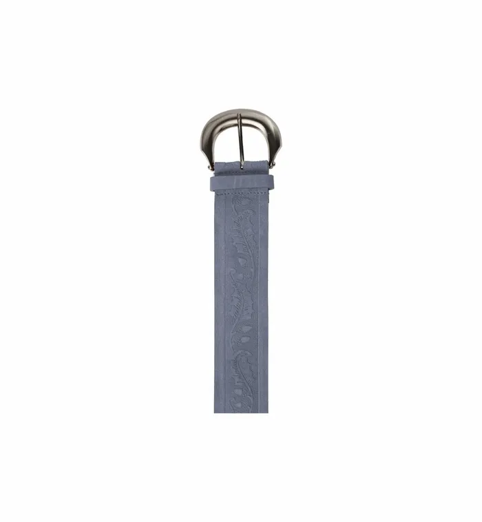 Women Accessories MOS MOSH MMEmbossed Suede Waist Belt Cashmere Blue