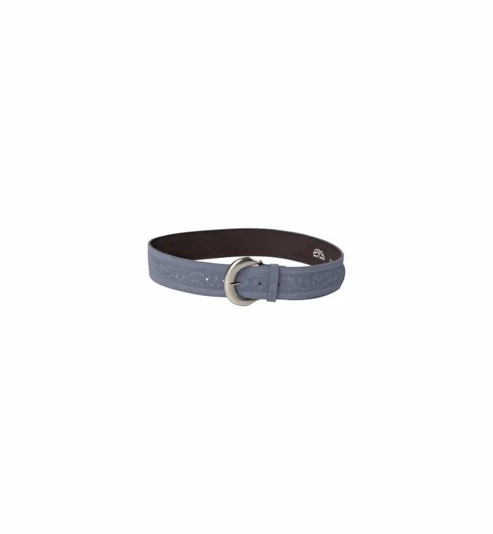 Women Accessories MOS MOSH MMEmbossed Suede Waist Belt Cashmere Blue