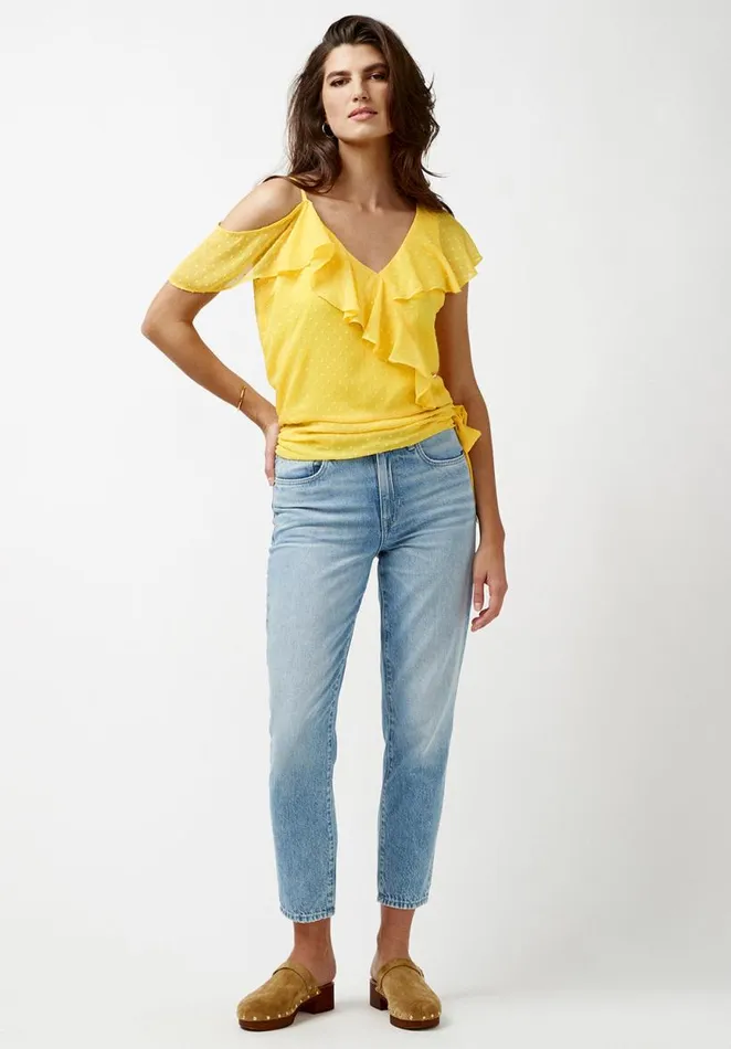 Women Addison Off Shoulder Blouse Beach Ball Buffalo David Bitton Blouses