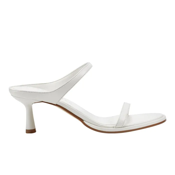 Women Alonde Heeled Slide Sandal Chic Cream Leather Marc Fisher Mules and Slides Women Alonde Heeled Slide Sandal Chic Cream Leather Marc Fisher Mules and Slides