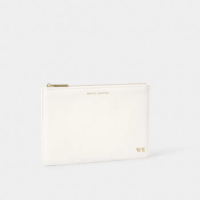 Women Baby Changing Bags and Pouches Katie Loxton Baby Secret Message Pouch 8211 Hello Little One 8211 White
