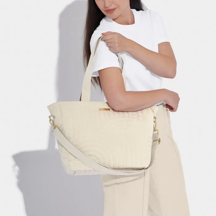 Women Baby Changing Bags and Pouches Katie Loxton Quilted Tote Bag 8211 Light Sand Women Baby Changing Bags and Pouches Katie Loxton Quilted Tote Bag 8211 Light Sand