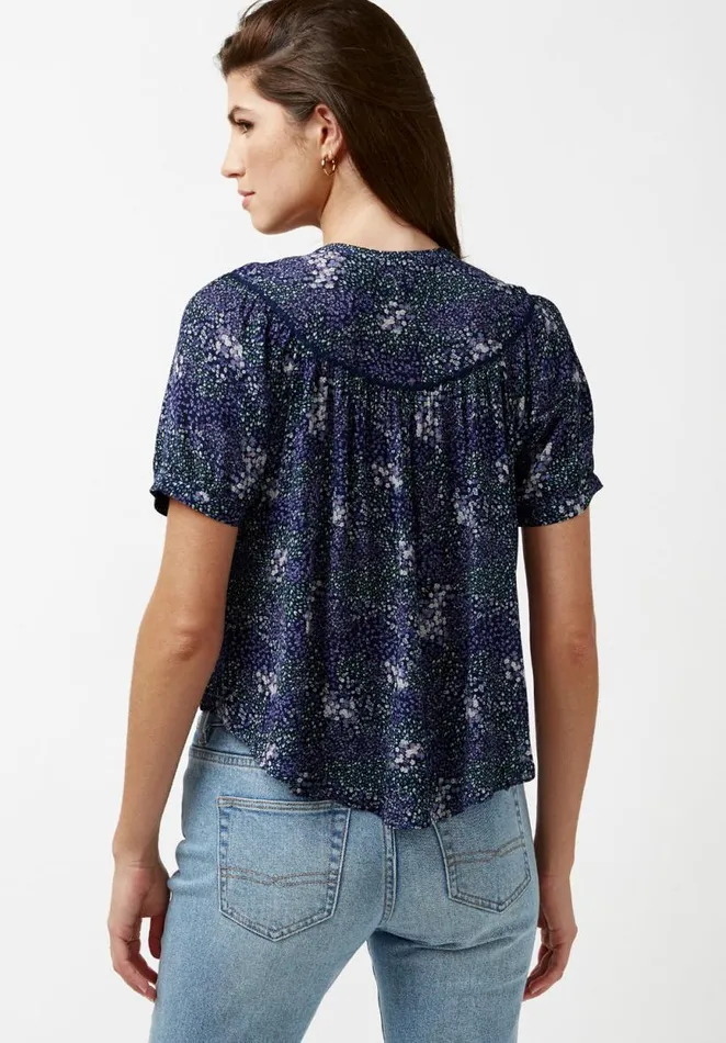 Women Bib Front Dawson Blouse Navalacadfloral Buffalo David Bitton Blouses