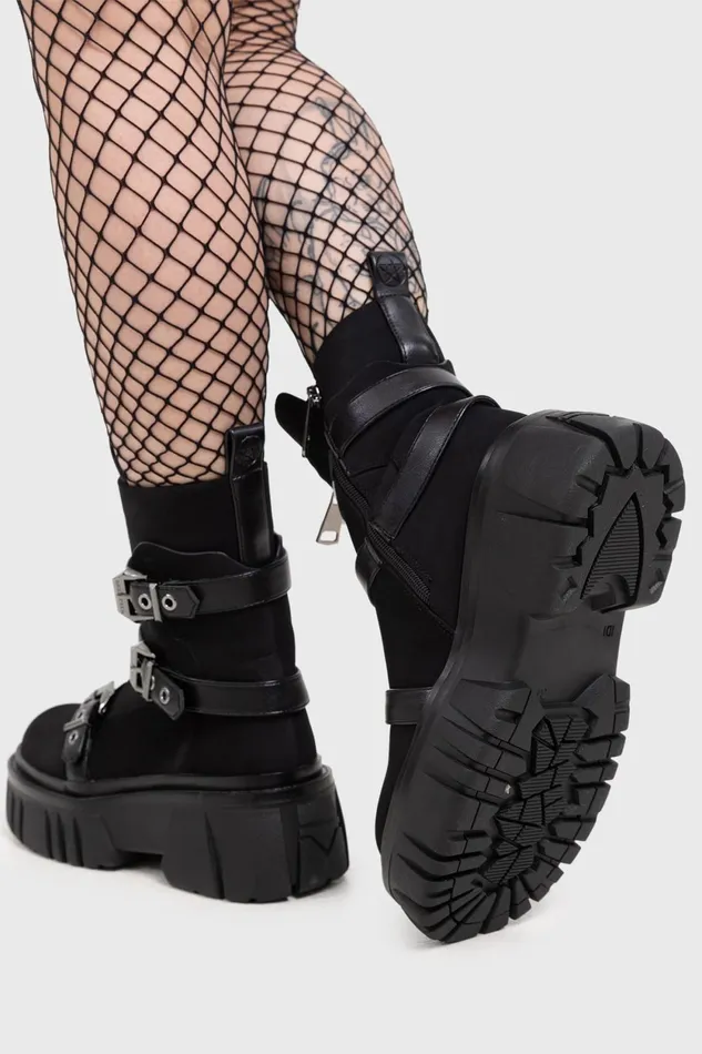 Women Boots Killstar Coffin Combat Boots