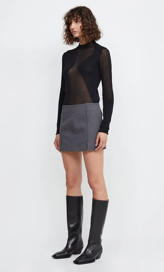 Women Bottoms Bec Bridge JAMIE MINI SKIRT Charcoal