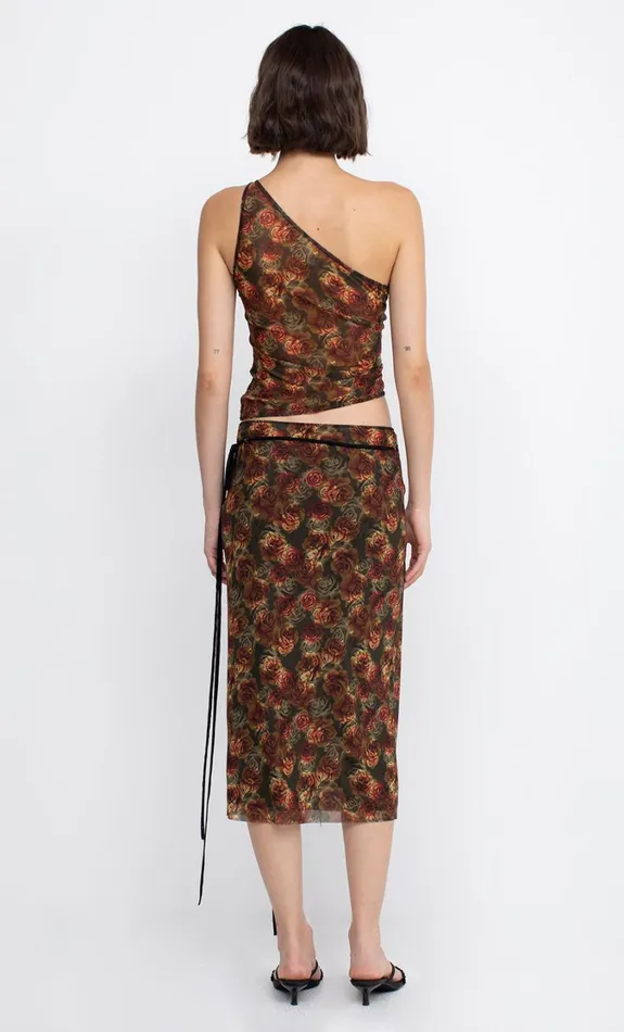 Women Bottoms Bec Bridge NOLA WRAP MIDI SKIRT Shadow Rose