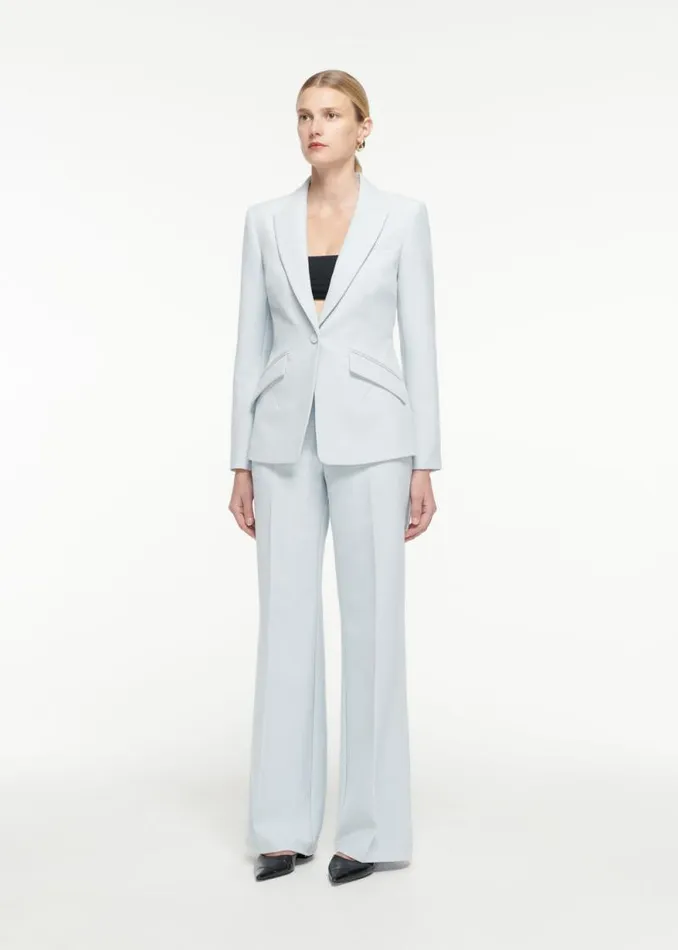 Women Bottoms Roland Mouret High Waisted Crepe Trouser