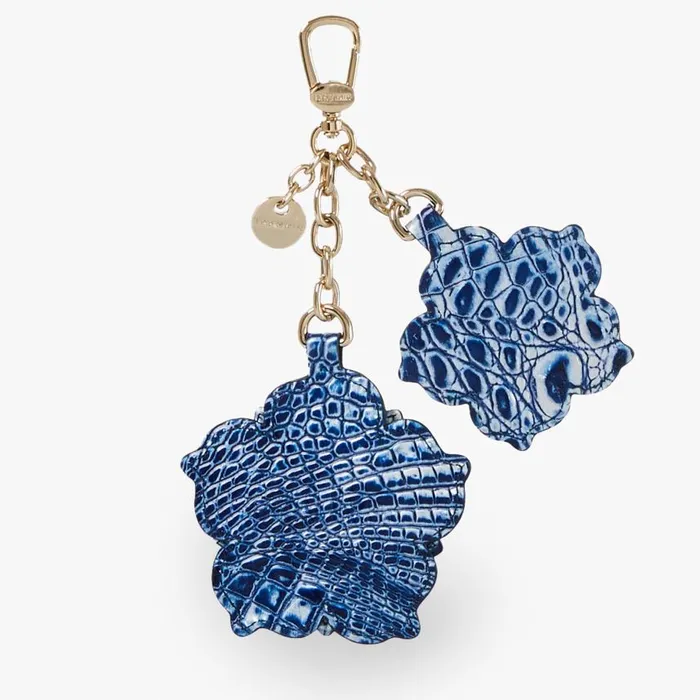 Women Brahmin Clip Ons and Keychains Flower Duo Coastal Blue Melbourne