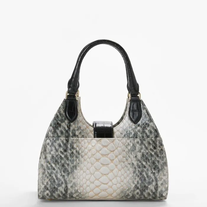 Women Brahmin Satchels Adrian Black Rockaway