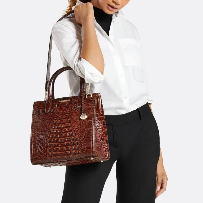 Women Brahmin Satchels Caroline Mellow Rose Jessamine