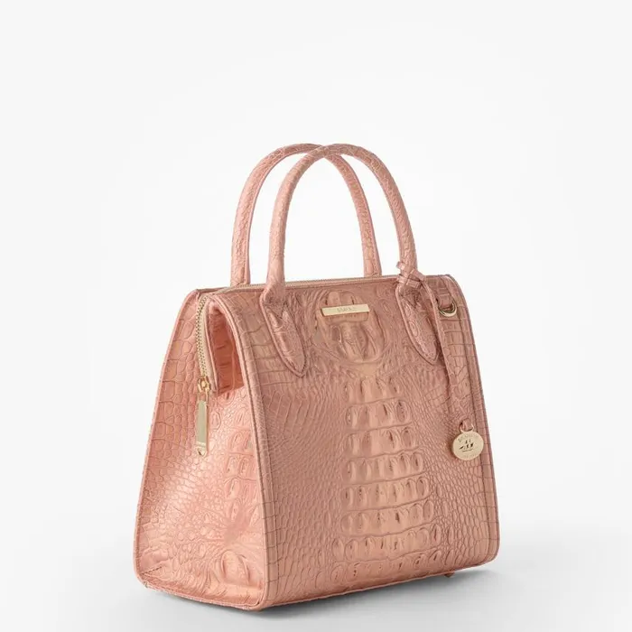 Women Brahmin Satchels Small Caroline Rose Gold Melbourne