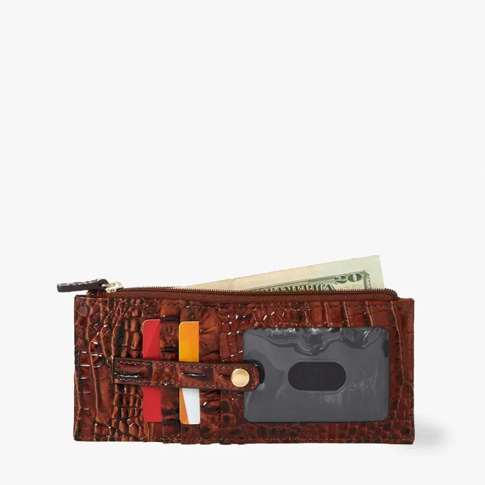 Women Brahmin Wallets and Wristlets Credit Card Wallet Pecan Melbourne