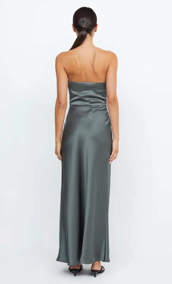 Women Bridesmaids Bec Bridge THE DREAMER STRAPLESS DRESS Dark Willow