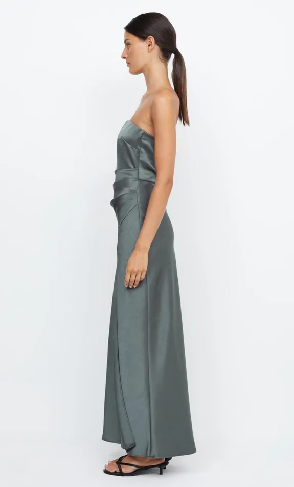 Women Bridesmaids Bec Bridge THE DREAMER STRAPLESS DRESS Dark Willow