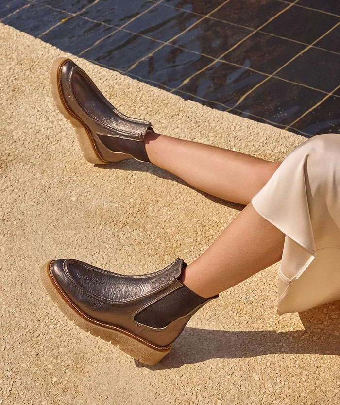 Women Bristol Metallic 8211 Ankle Boots Pedro Miralles