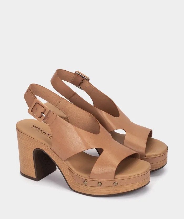 Women Cesena Brown 8211 Heeled Sandals Pedro Miralles