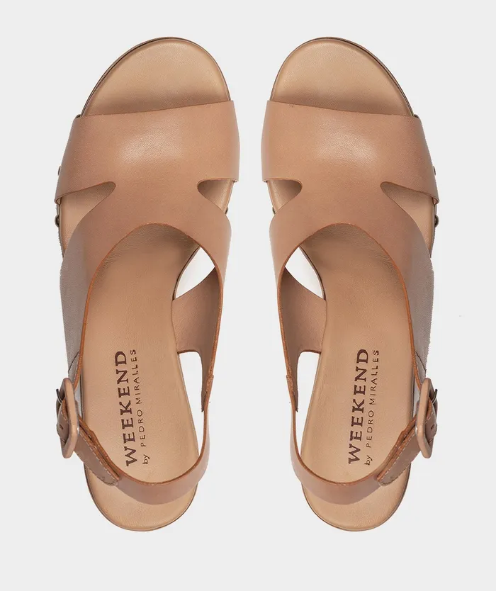Women Cesena Brown 8211 Heeled Sandals Pedro Miralles