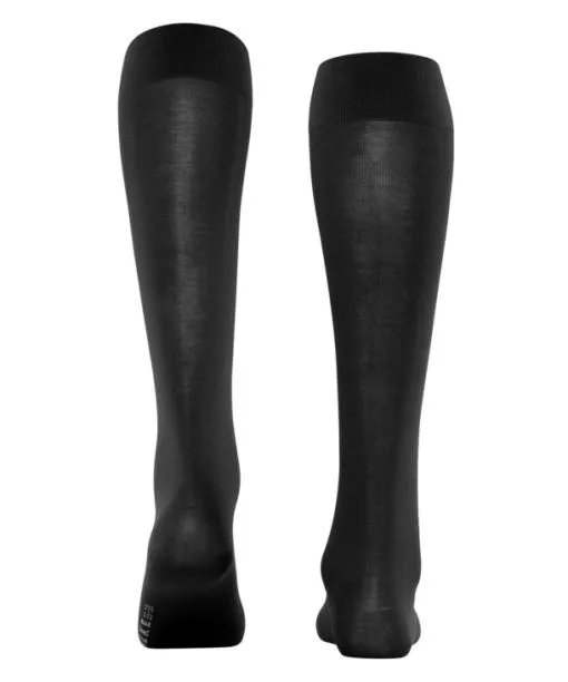 Women Cotton Touch Women Kneehigh Socks Black FALKE Knee High Socks