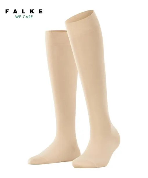 Women Cotton Touch Women Kneehigh Socks Cream FALKE Knee High Socks