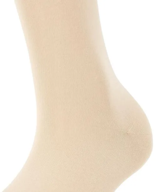 Women Cotton Touch Women Kneehigh Socks Cream FALKE Knee High Socks