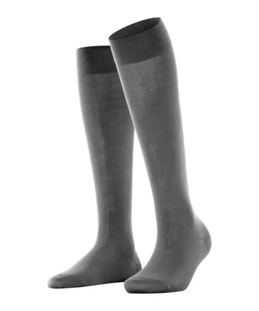 Women Cotton Touch Women Kneehigh Socks Platinum FALKE Knee High Socks