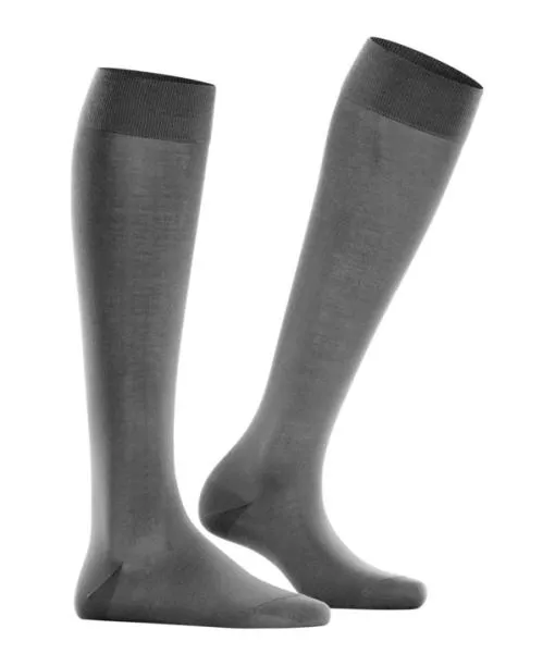 Women Cotton Touch Women Kneehigh Socks Platinum FALKE Knee High Socks