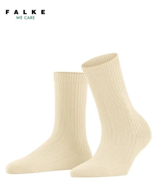 Women Cross Knit Women Socks Creme FALKE Socks
