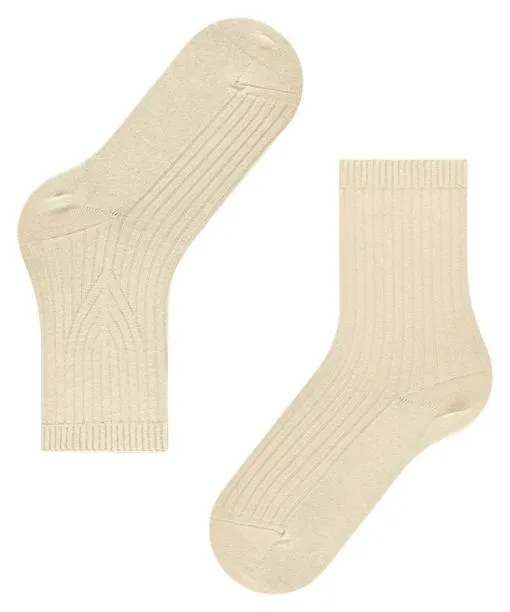 Women Cross Knit Women Socks Creme FALKE Socks
