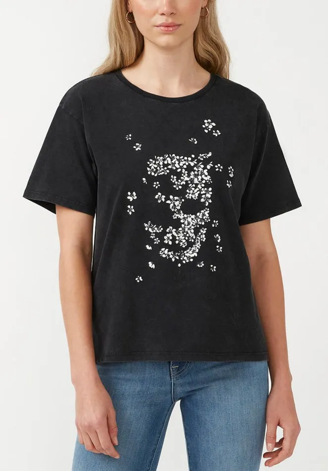 Women Darcy Black Women039s Boyfriend TShirt Black Buffalo David Bitton Tops and Tees
