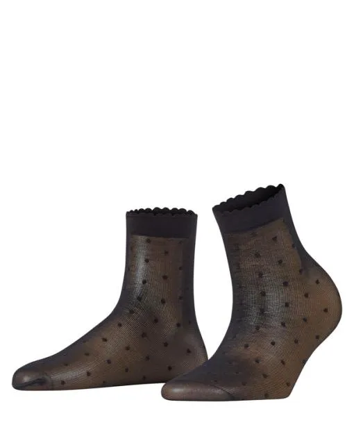 Women Dot 15 DEN Women Anklets Black FALKE Socks