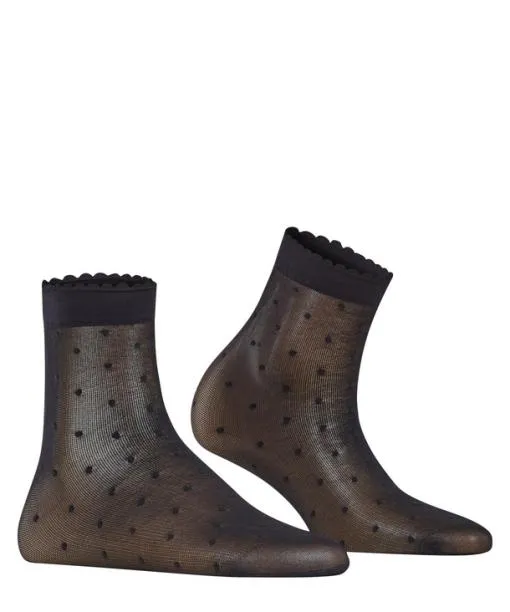 Women Dot 15 DEN Women Anklets Black FALKE Socks