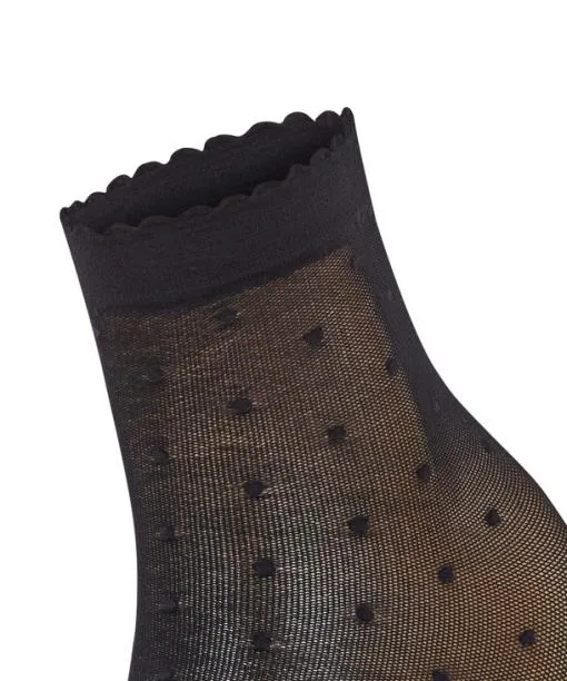 Women Dot 15 DEN Women Anklets Black FALKE Socks