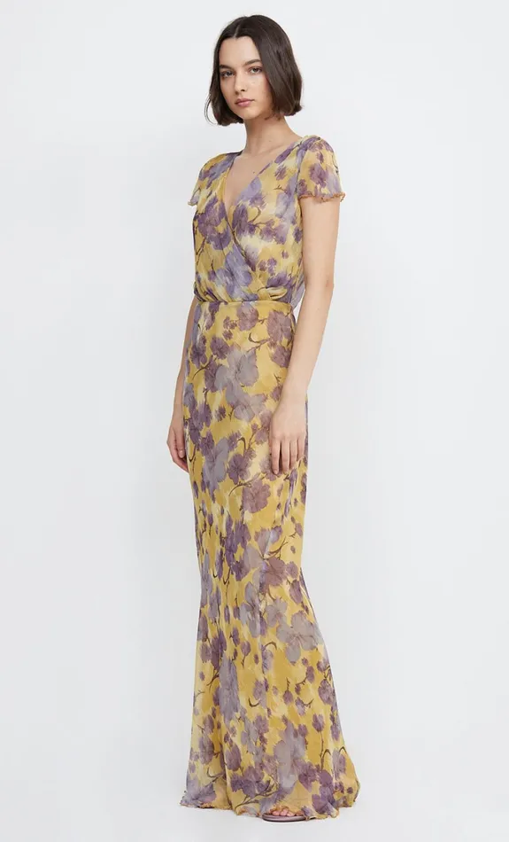 Women Dresses Bec Bridge BERNADETTE WRAP MAXI DRESS Golden Violet
