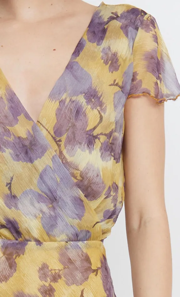 Women Dresses Bec Bridge BERNADETTE WRAP MAXI DRESS Golden Violet