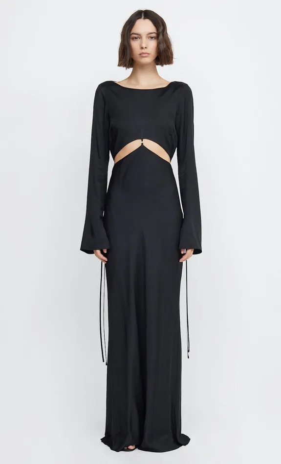 Women Dresses Bec Bridge DIAMOND DAYS LONG SLEEVE MAXI DRESS Black