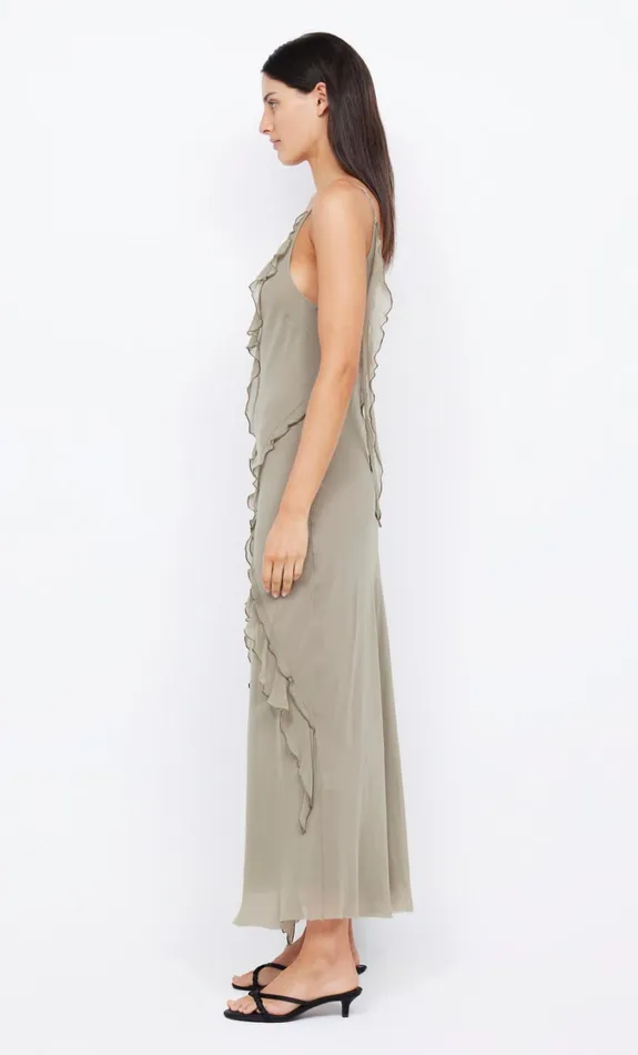 Women Dresses Bec Bridge GABRIEL FRILL MAXI DRESS Sage