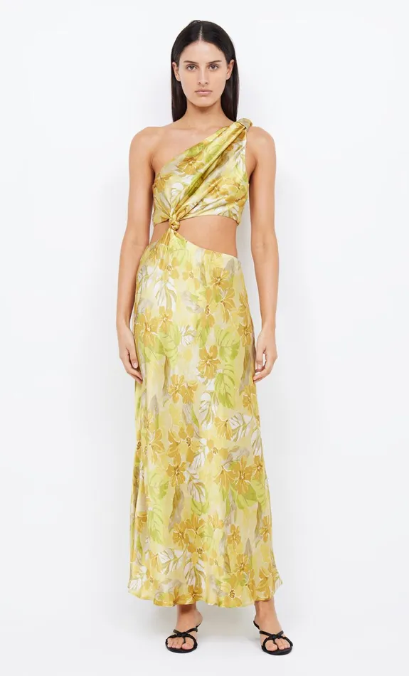 Women Dresses Bec Bridge HARPER ONE SHOULDER MAXI DRESS Citrus Floral