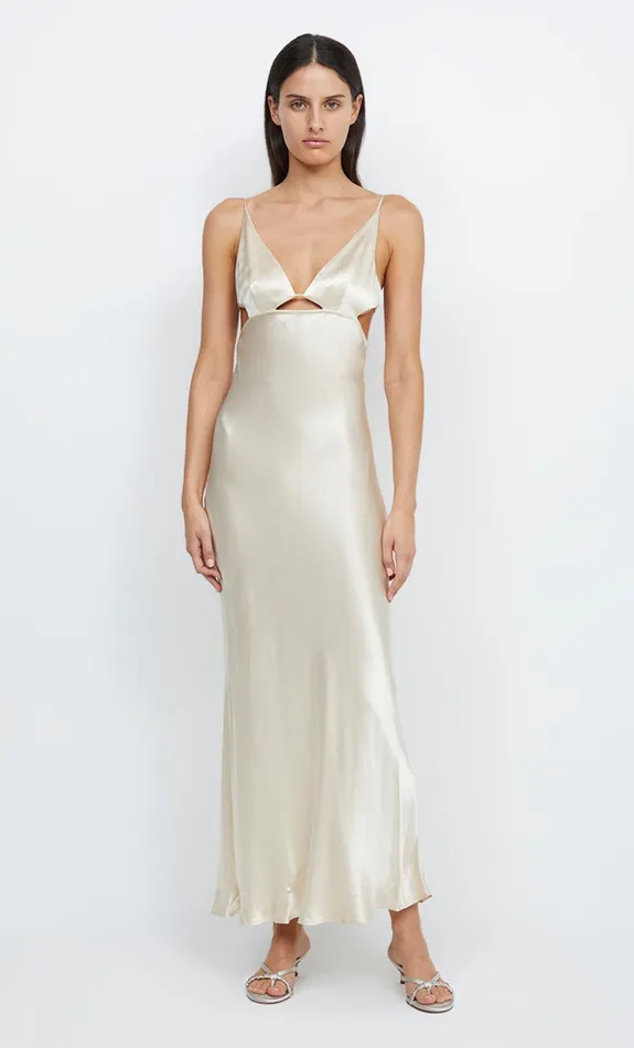 Women Dresses Bec Bridge INDI STRAPPY MAXI DRESS Vanilla Cream