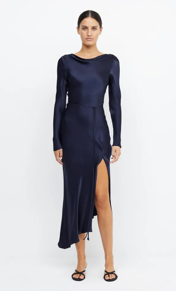 Women Dresses Bec Bridge MOON DANCE LONG SLEEVE MAXI DRESS Ink