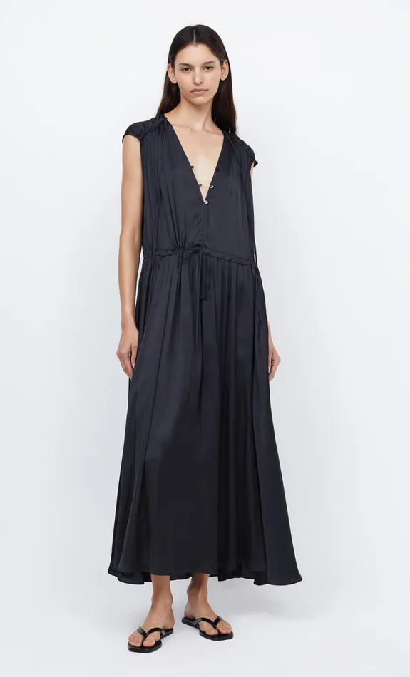 Women Dresses Bec Bridge PARADISE BUTTON UP MAXI Black