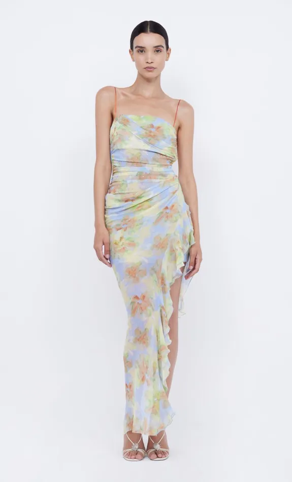 Women Dresses Bec Bridge ZEPHY ASYM DRESS Blue Blossom