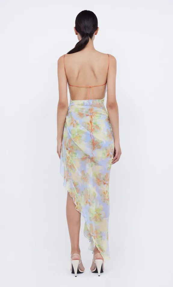 Women Dresses Bec Bridge ZEPHY ASYM DRESS Blue Blossom