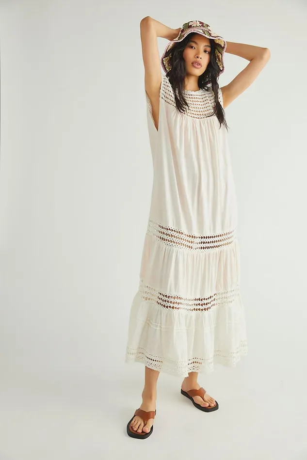 Women Dresses Free People Washed Day Dreaming Dress Primrose Combo