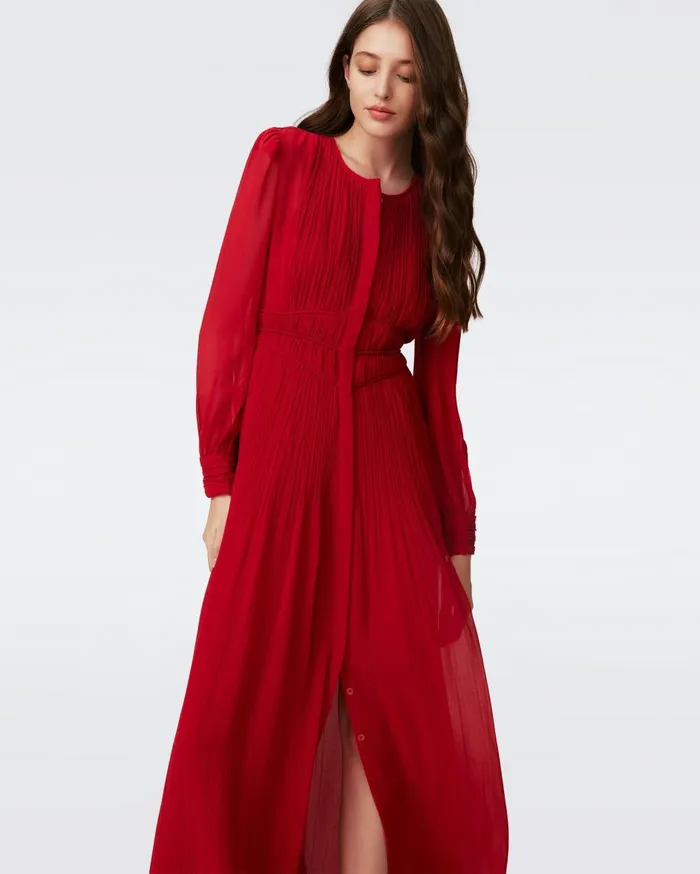 Women Dressy Dress Magenta DVF Dresses