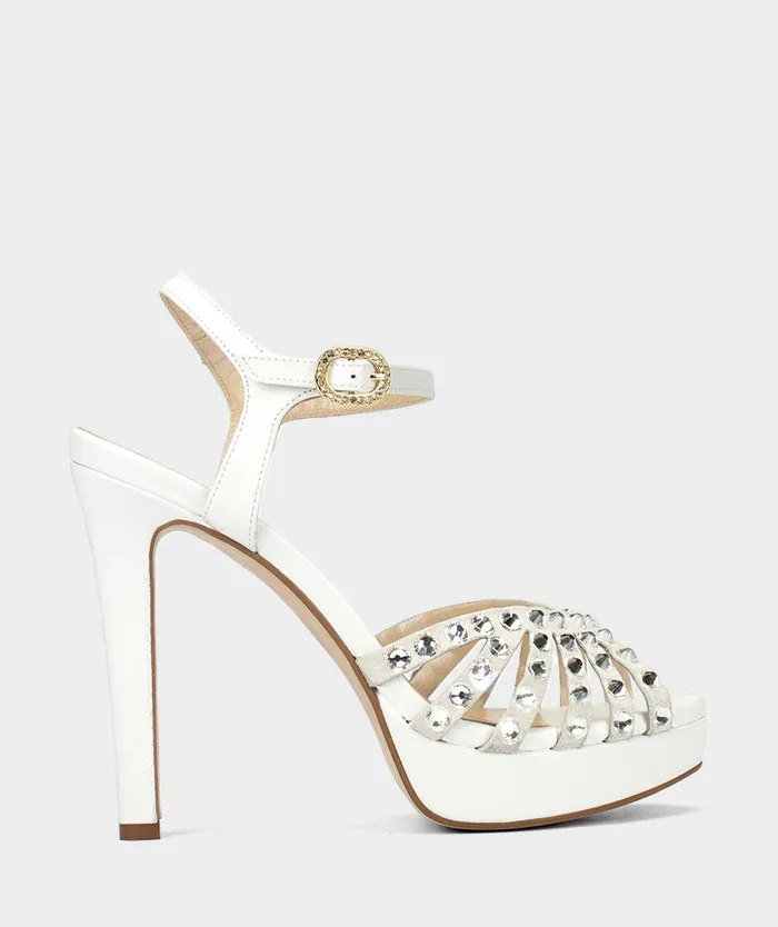 Women Estell Blanco 8211 Heeled Sandals Pedro Miralles