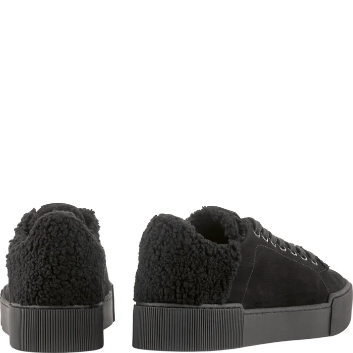 Women Fluffy Sneakers Black HGL Sneakers