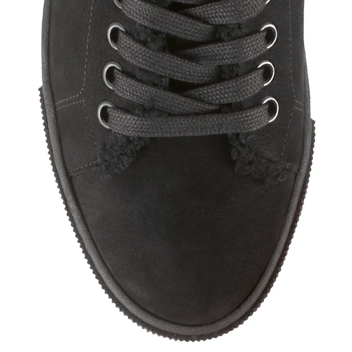 Women Fluffy Sneakers Black HGL Sneakers