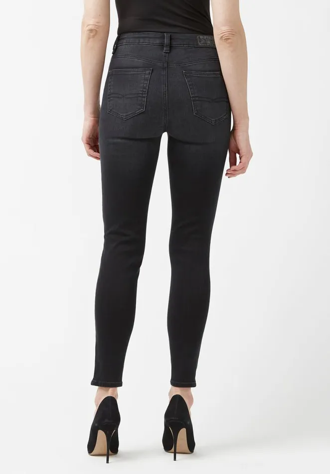 Women High Rise Skinny Skylar Black Wash Jeans Carbon Buffalo David Bitton High Rise Skinny Skylar