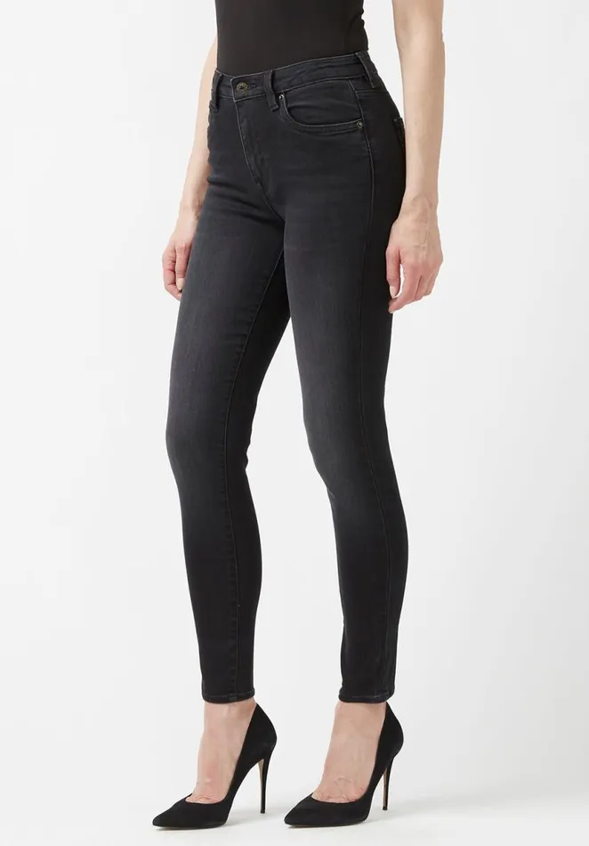 Women High Rise Skinny Skylar Black Wash Jeans Carbon Buffalo David Bitton High Rise Skinny Skylar